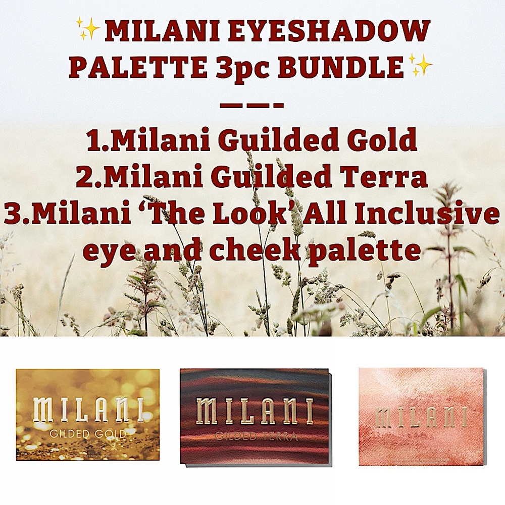 ✨MILANI COSMETICS - EYESHADOW PALETTE (3pc BUNDLE)✨ BRAND NEW PRODUCTS!